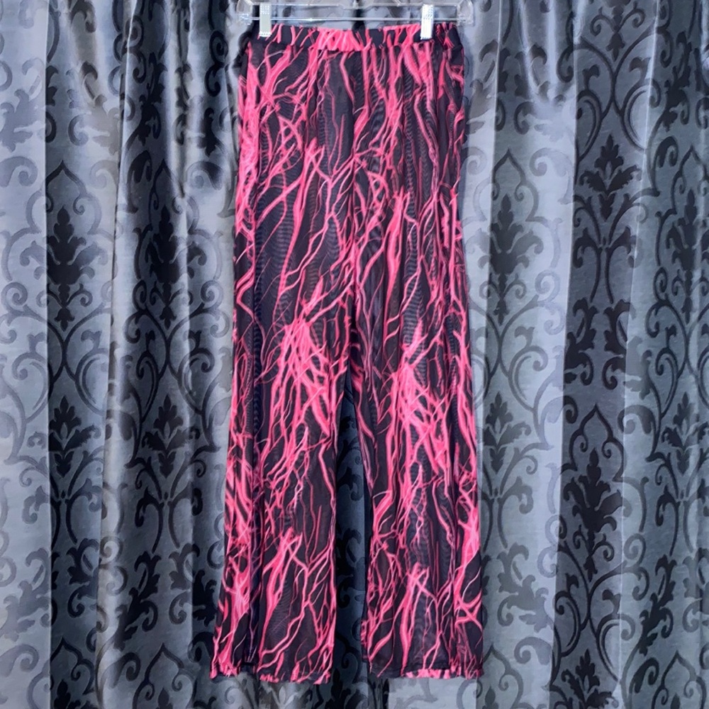 🆕 SHEIN Pink & Black Mesh Pants